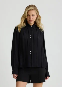 Liu Jo Chemise en georgette avec plis|Femme Chemises Et Blouses