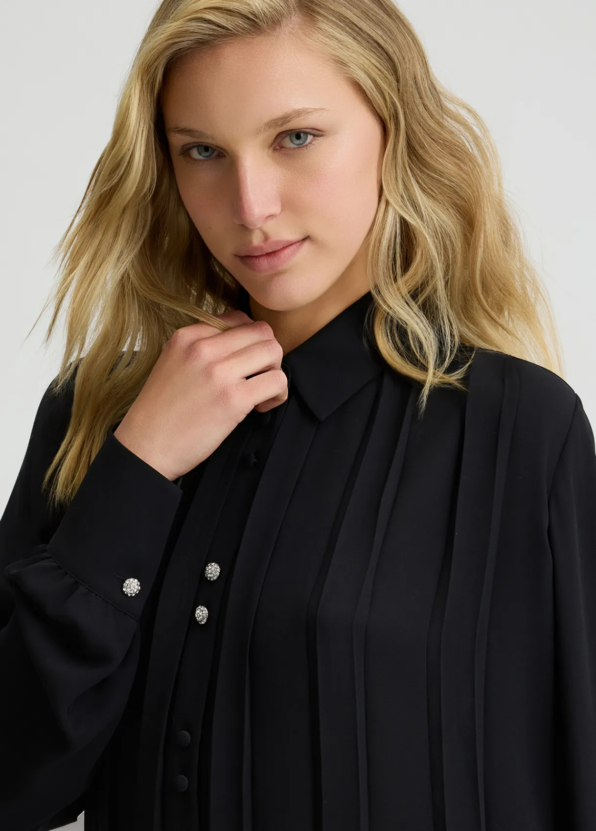 Liu Jo Chemise en georgette avec plis|Femme Chemises Et Blouses