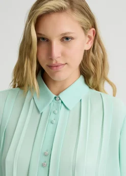 Liu Jo Chemise en georgette avec plis|Femme Chemises Et Blouses