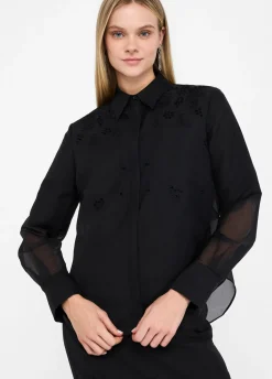 Liu Jo Chemise en organza avec broderies|Femme Chemises Et Blouses