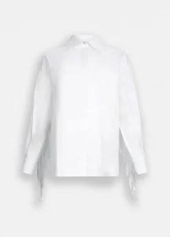 Liu Jo Chemise en popeline avec franges|Femme Chemises Et Blouses