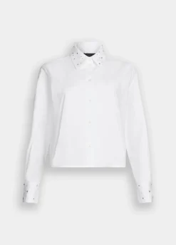 Liu Jo Chemise en popeline avec strass|Femme Chemises Et Blouses