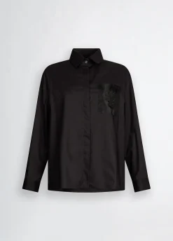 Liu Jo Chemise en popeline avec strass|Femme Chemises Et Blouses