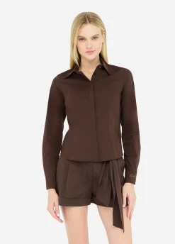 Liu Jo Chemise en popeline avec strass|Femme Chemises Et Blouses