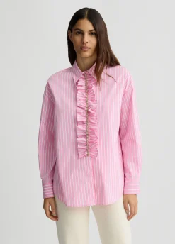 Liu Jo Chemise rayée avec volants|Femme Chemises Et Blouses