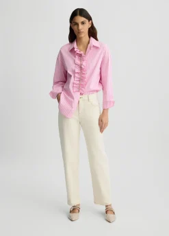 Liu Jo Chemise rayée avec volants|Femme Chemises Et Blouses
