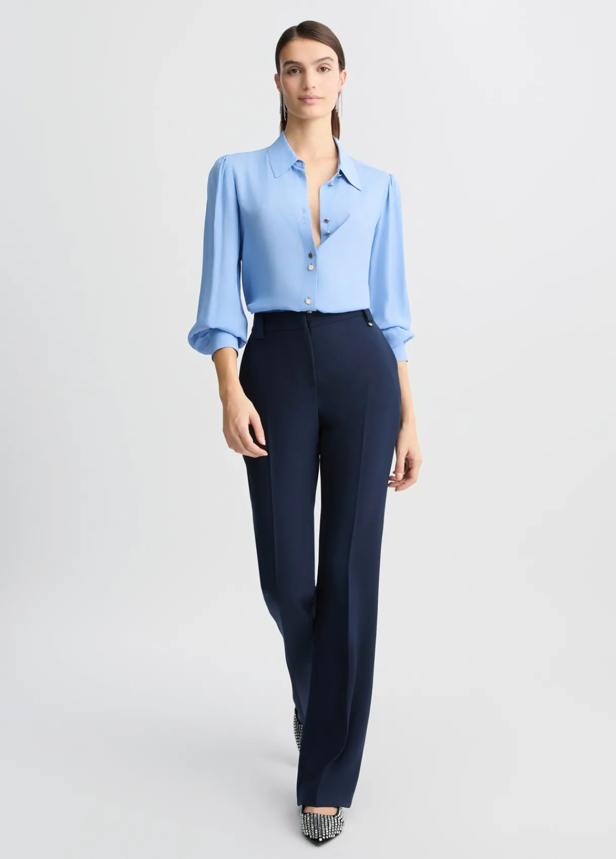 Liu Jo Chemisier en crêpe de chine|Femme Chemises Et Blouses