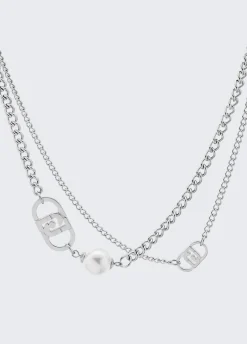 Liu Jo Collier multirang avec perle|Femme Jewelry