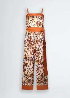 Liu Jo Combinaison en satin imprimé|Femme Mode Plage|Robes