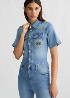 Liu Jo Combinaison en toile denim|Femme Robes