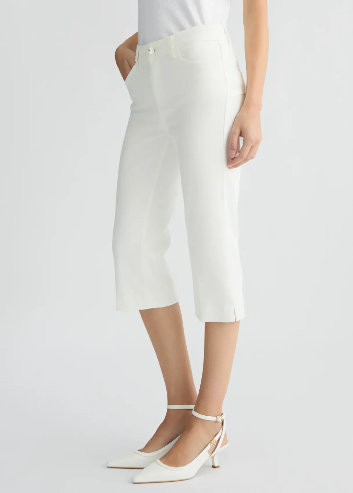 Liu Jo Corsaire en denim|Femme Pantalons
