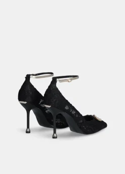 Liu Jo Escarpins en dentelle avec logo bijou|Femme Escarpins