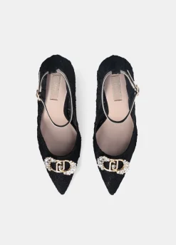 Liu Jo Escarpins en dentelle avec logo bijou|Femme Escarpins