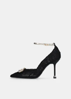 Liu Jo Escarpins en dentelle avec logo bijou|Femme Escarpins