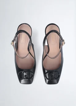 Liu Jo Escarpins ouverts à talons logotés|Femme Escarpins