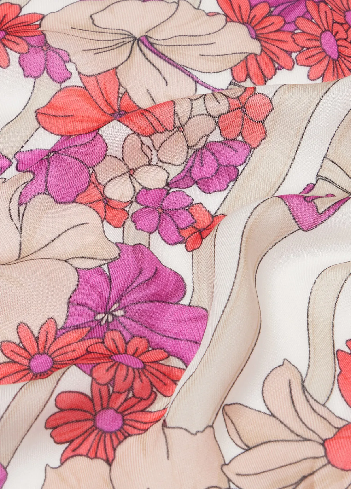 Liu Jo Foulard à fleurs|Femme Écharpes Et Foulards