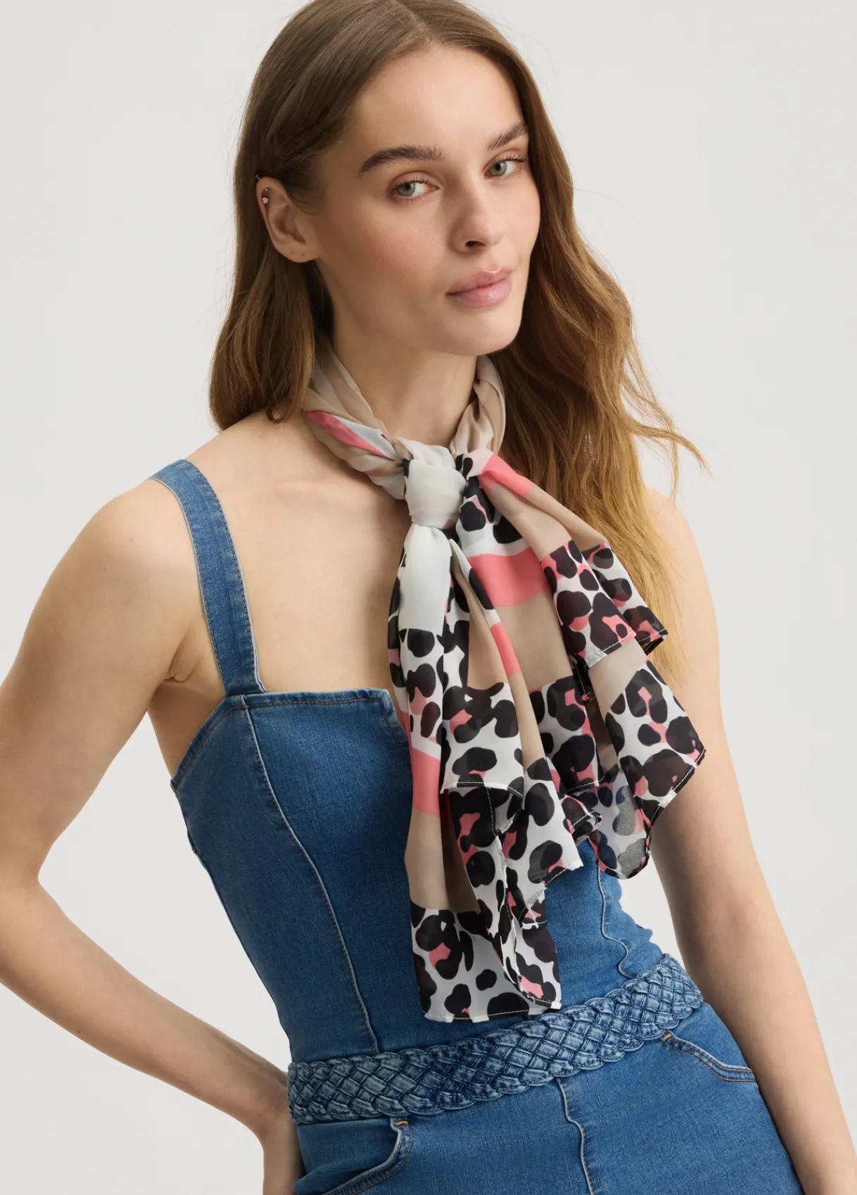 Liu Jo Foulard avec imprimé animalier|Femme Écharpes Et Foulards
