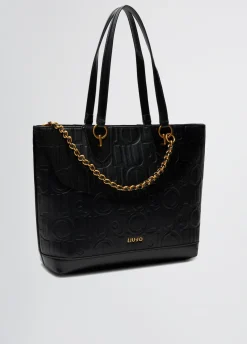 Liu Jo Fourre-tout format moyen avec chaîne décorative|Femme Sac Shopper