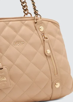 Liu Jo Fourre-tout format moyen matelassé avec charm|Femme Sac Shopper