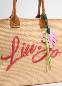 Liu Jo Fourre-tout grand format en raphia|Femme Sac Shopper|Mode Plage
