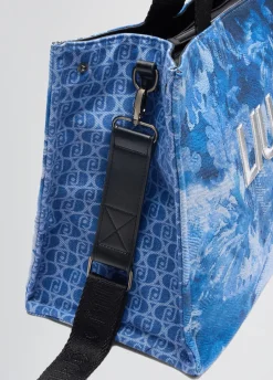 Liu Jo Fourre-tout grand format en denim imprimé|Femme Sac Shopper