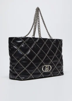 Liu Jo Fourre-tout grand format LaPuffy avec chaînes|Femme Sac Shopper