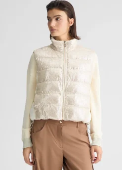 Liu Jo Gilet avec paillettes|Femme Manteaux|Vêtements De Sport