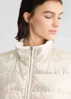 Liu Jo Gilet avec paillettes|Femme Manteaux|Vêtements De Sport