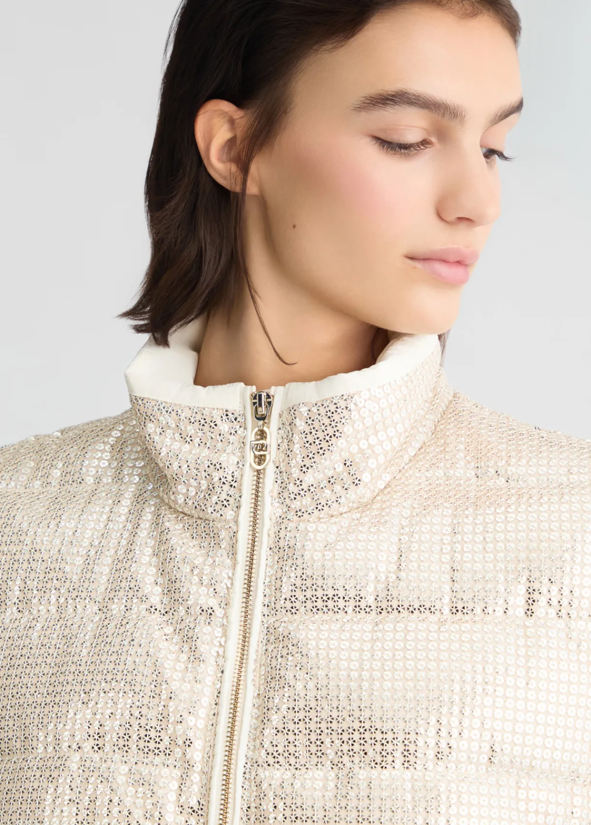 Liu Jo Gilet avec paillettes|Femme Manteaux|Vêtements De Sport
