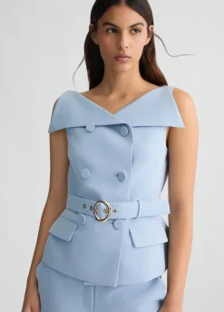 Liu Jo Gilet croisé avec ceinture|Femme Vestes|Tailleurs