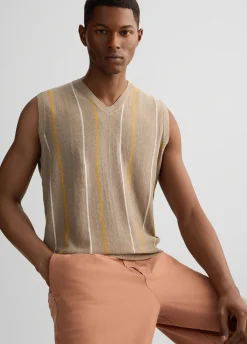 Liu Jo Gilet en lin et coton|Homme Pulls Et Sweaters