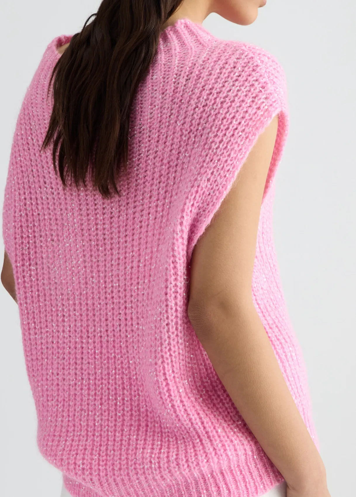 Liu Jo Gilet en mohair avec sequins|Femme Mailles