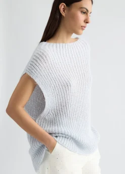 Liu Jo Gilet en mohair avec sequins|Femme Mailles
