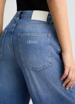 Liu Jo Jean à jambe large en coton|Femme Jeans Droit