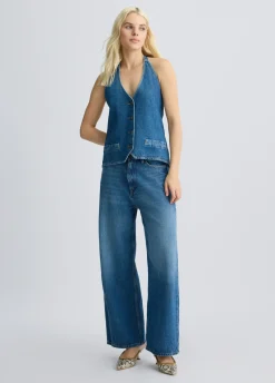 Liu Jo Jean baggy à taille basse|Femme Jeans Droit