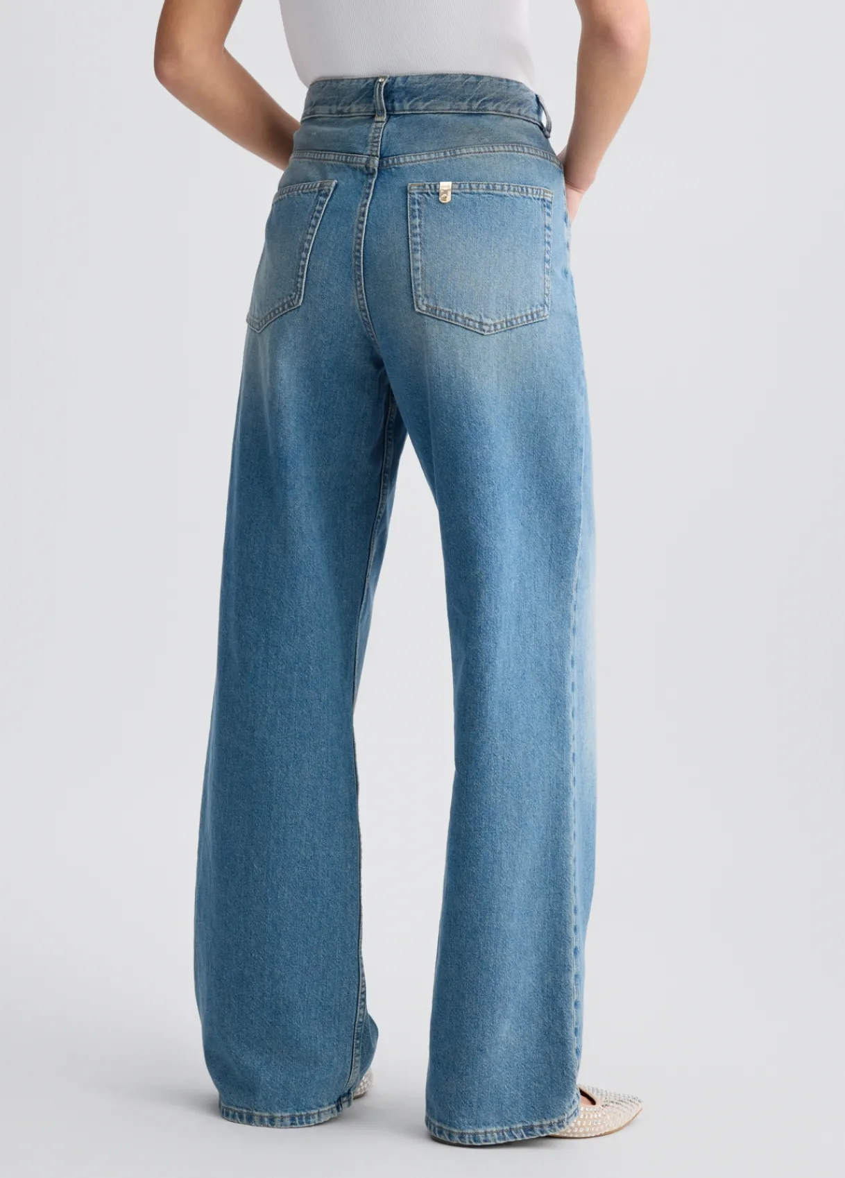 Liu Jo Jean baggy à taille haute|Femme Jeans Droit