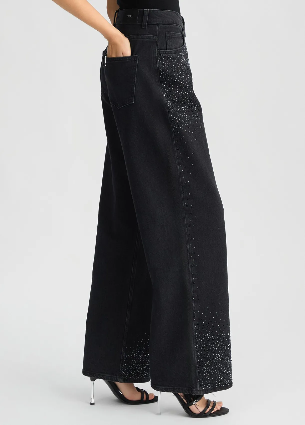 Liu Jo Jean baggy avec strass|Femme Jeans Droit