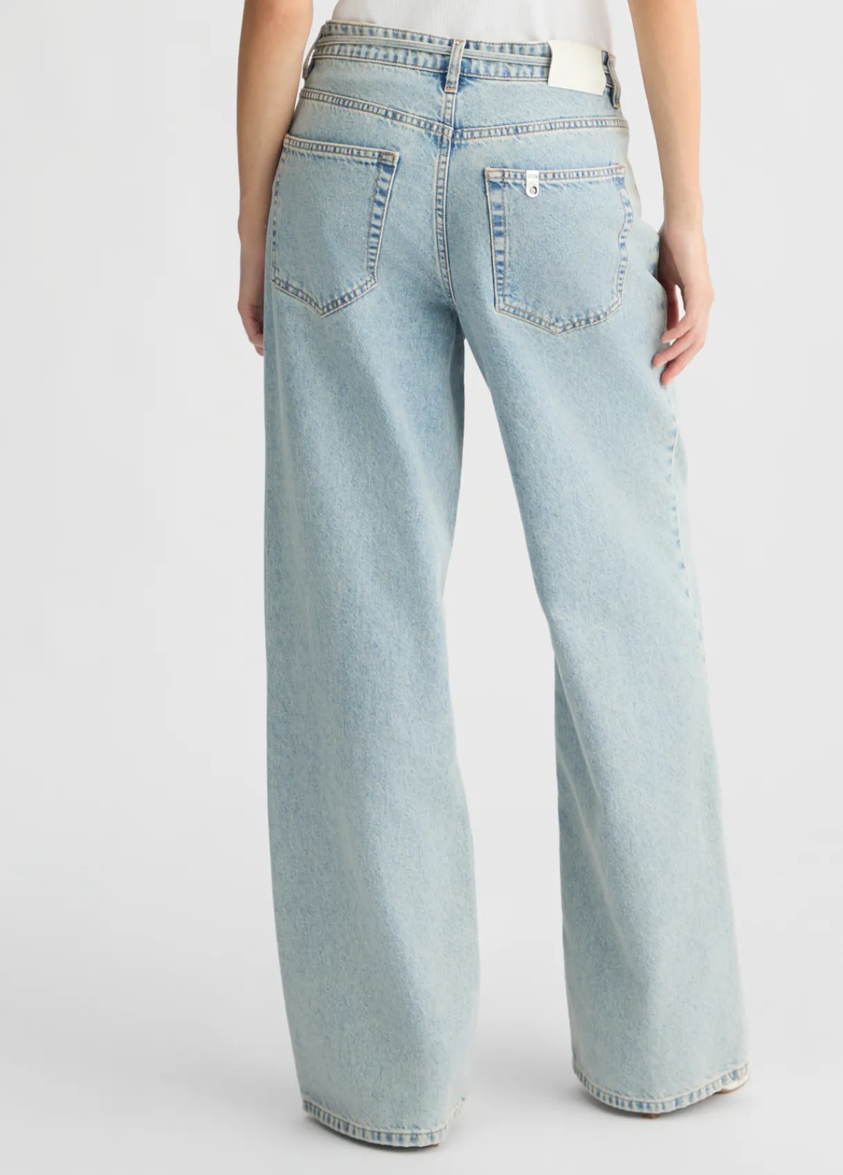 Liu Jo Jean baggy en coton|Femme Jeans Droit