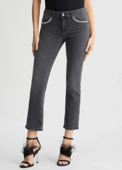Liu Jo Jean bootcut avec strass|Femme Jeans Skinny
