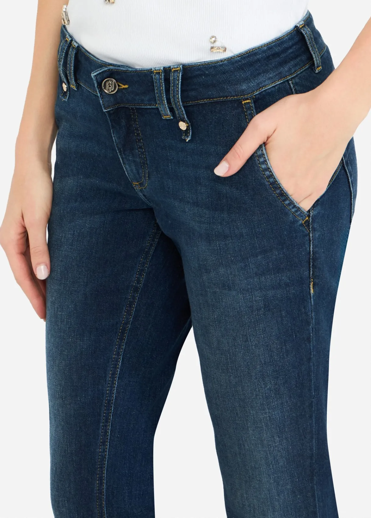 Liu Jo Jean bootcut taille basse|Femme Jeans Bootcut
