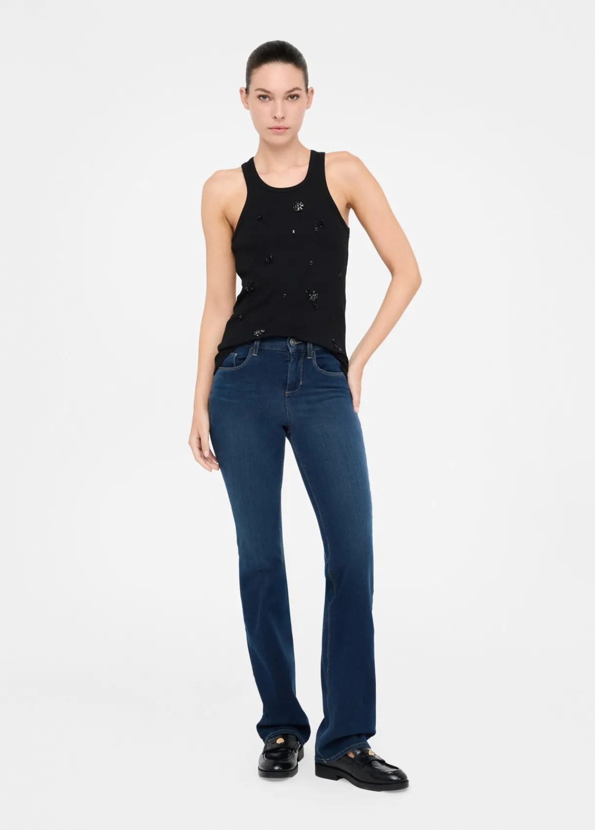 Liu Jo Jean bootcut taille haute|Femme Jeans Bootcut