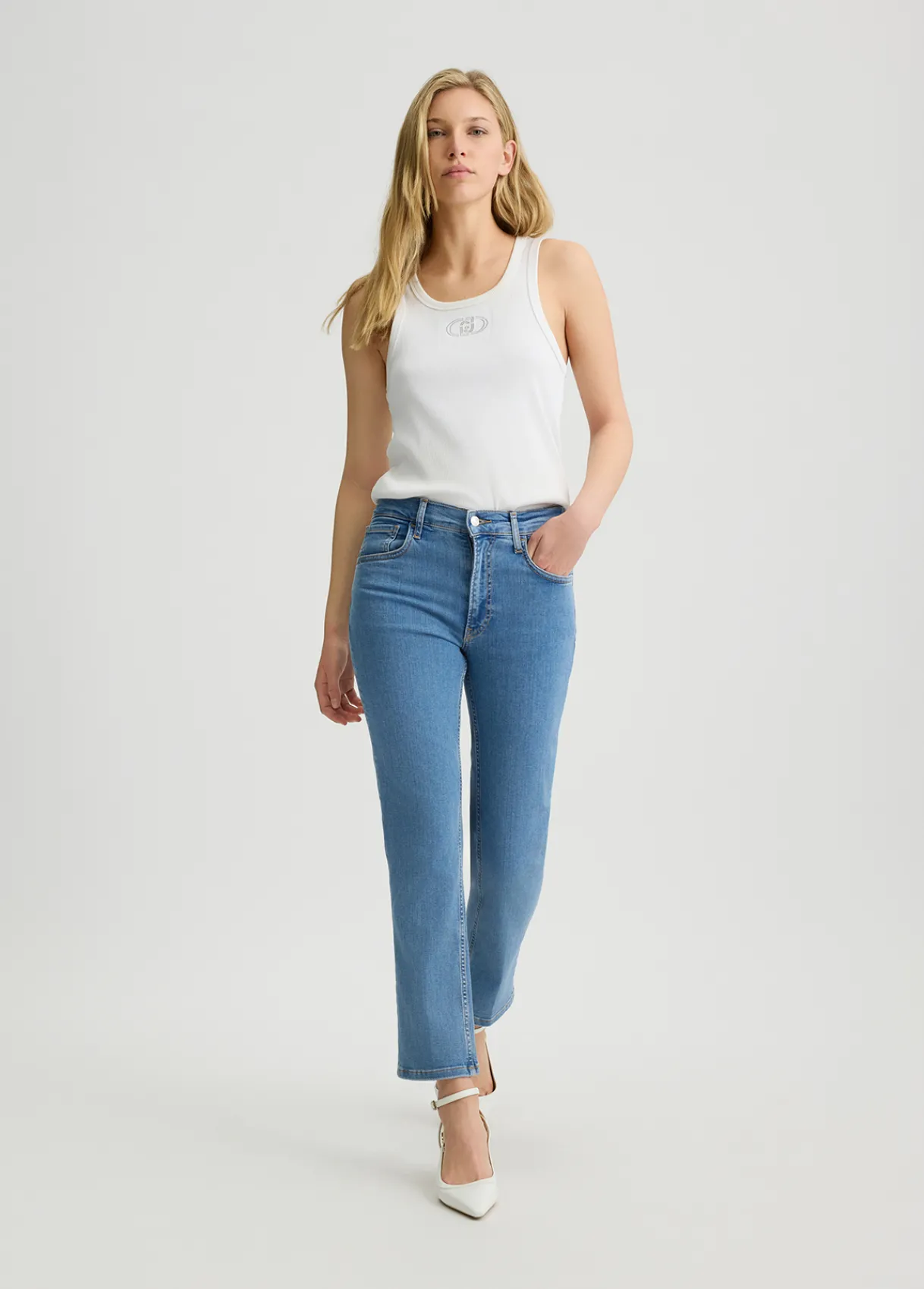 Liu Jo Jean bootcut taille haute|Femme Jeans Bootcut