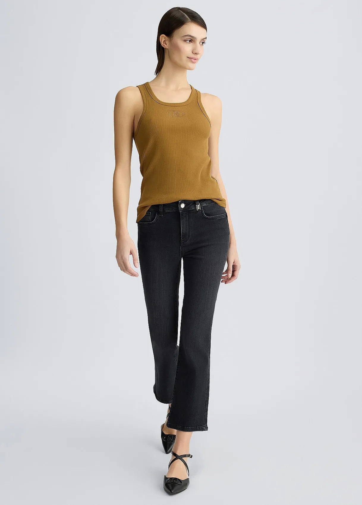 Liu Jo Jean bootcut taille haute|Femme Jeans Skinny