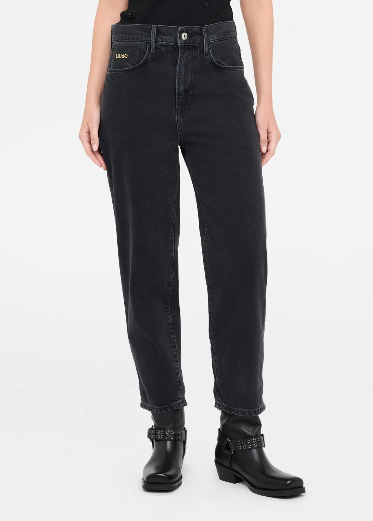 Liu Jo Jean boyfriend avec poche matelassée|Femme Jeans Droit