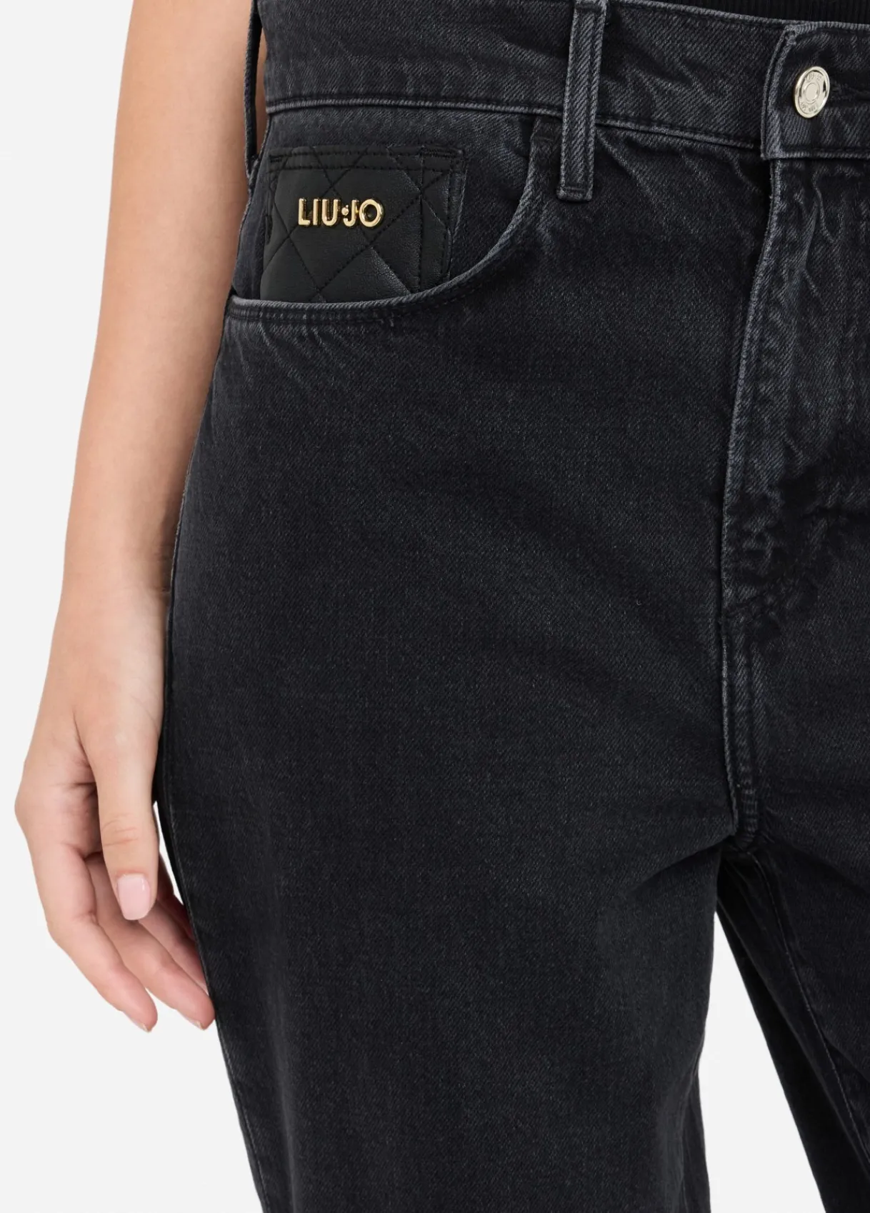 Liu Jo Jean boyfriend avec poche matelassée|Femme Jeans Droit