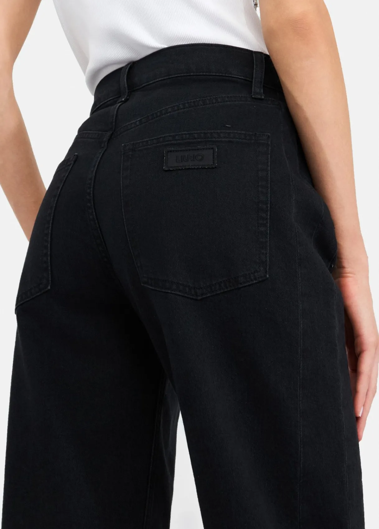 Liu Jo Jean boyfriend avec strass|Femme Jeans Droit