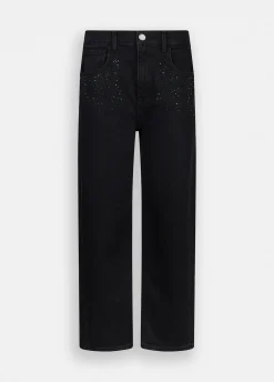 Liu Jo Jean boyfriend avec strass|Femme Jeans Droit