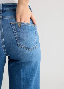 Liu Jo Jean cropped avec revers|Femme Jeans Droit