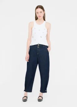 Liu Jo Jean cropped balloon|Femme Jeans Droit