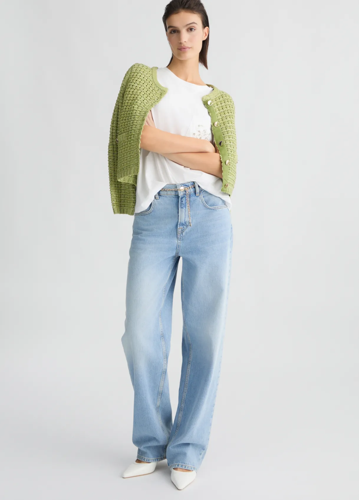 Liu Jo Jean droit à taille haute|Femme Jeans Droit